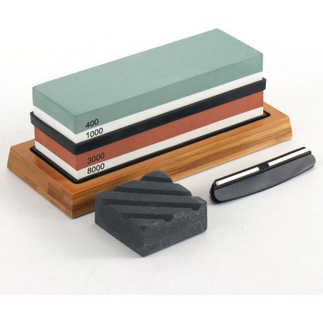 Juego de piedras de afilar de corte de grano premium, ideal para afiladores. (1/5)