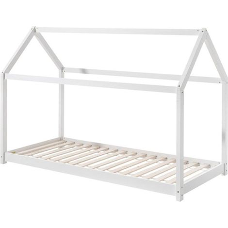 Lit Enfant Design "Cabane" 90x200cm Blanc (1/4)