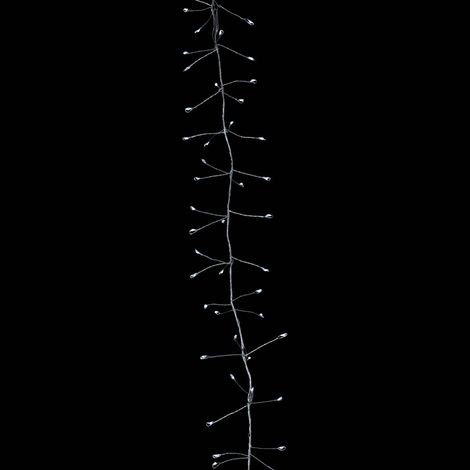 Guirlande lumineuse Boa 5 mètres 400 MicroLED Blanc froid 8 Jeux de lumière - Feeric Christmas (1/2)