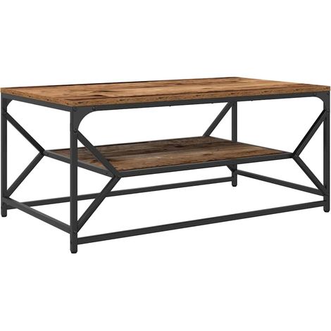 Table basse Table de salon Table de café Bois Ancien 90 x 50 x 40 cm (1/5)