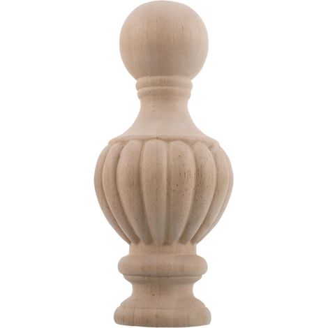 D coratif en Bois Sculpt Forme Vase 10X24 CM Embout pour (1/5)