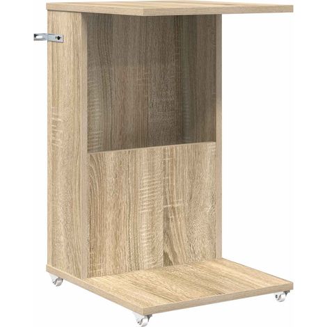 Side Table Sonoma Oak 40 x 35 x 60 cm Engineered Wood vidaXL