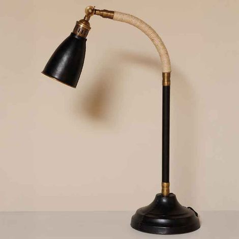Lampe sur pied cuir corde Aventura 101x20x20cm