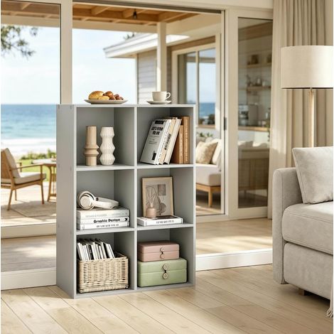 Étagère cube multifonctionnelle modulable en bois E1 59,6 x 89 x 29 cm (1/5)