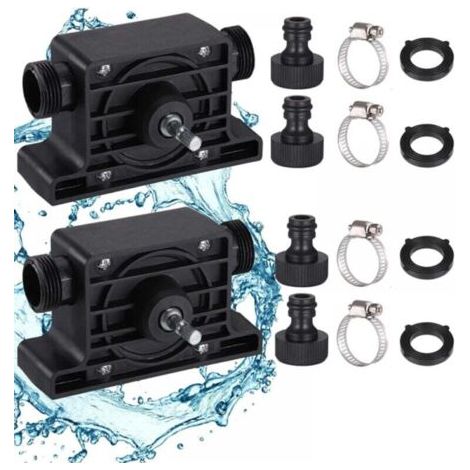 Pompe de forage électrique, mini pompe à eau, pour le pompage rapide d'huile, d'eau, de liquide, adaptée à un usage domestique (2 ensemble) (1/4)