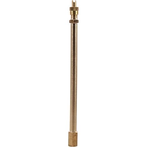 aqxreight Pole D'Extension de Tige de Soupape de Pneu en Laiton 100 Mm 3,94 '' avec Extension de Soupape de Pneu en Laiton, Facile à Installer et à Désinstaller pour Le Pneu Automatique et (140 mm).. (1/5)