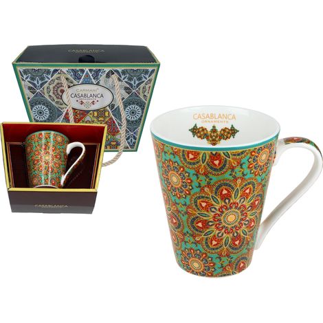 Tazza in ceramica con motivo marocchino Casablanca per caffè, tè o come regalo. (1/4)