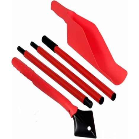 5 pièces outil de nettoyage gouttière, perches télescopiques jusqu'à 162 cm, aluminium léger, pour toit et jardin (1/5)