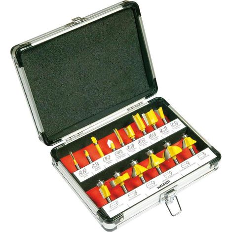 MAURER juego fresas maurer 15 piezas con maletin , Juego fresas maurer. - 15 piezas - Con maletin- Ideal para trabajo en construcción.- Diametro vastagos: 6