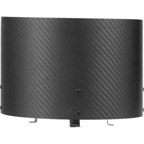 Aklosipy Ansaugkegelabdeckung aus glänzendem Carbonfaser, hochhitzebeständig, universell für Fahrzeugleistung, mattes, ästhetisches Zubehör, aerodynamisches Design