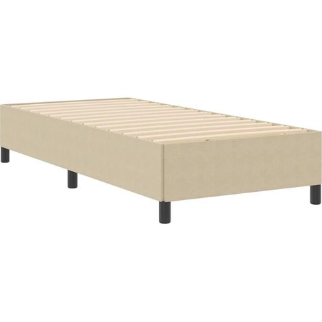 Lit simple，Lit adulte，Cadre de lit Vert gris 100 x 200 cm Tissu en velours côtelé CFW4379118 (1/5)