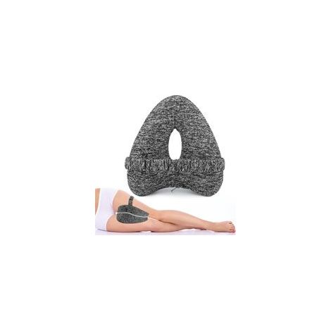 Oreiller pour genoux pour dormir sur le côté, oreiller orthopédique pour les jambes, oreiller ergonomique avec sangle, oreiller en mousse à mémoire de forme pour dormir sur le côté