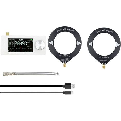 SI4732 Radio tascabile 10 kHz-180 MHz LSB USB AM FM con antenna ad anello, ricevitore radio multibanda SW MW VHF
