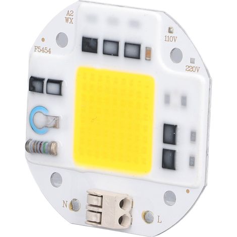 Puce LED COB haute puissance, émetteur de lumière COB haute luminosité, sans alimentation, pour éclairage DIY, 110 V, 100 W, blanc chaud 2800 K - 3500 K (1/5)