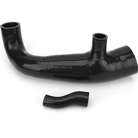 Modification de voiture 2007-2010 Mini Cooper S R56 1.6L N14 tuyau d'admission d'air en silicone, ensemble de 2 pièces, noir. (1/5)