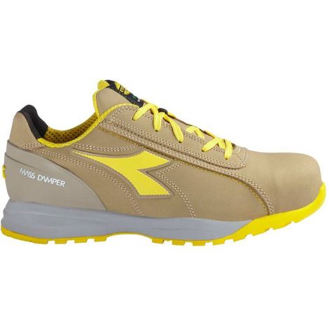 Scarpa da Lavoro in Nobuck S3 Grigia con Punta in Alluminio, Taglia 47