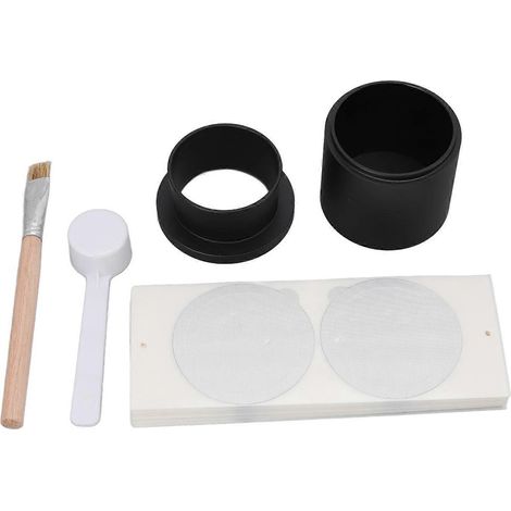 Wiederverwendbares Befüllwerkzeug für Kaffeekapseln aus Aluminiumlegierung, Kapselhalter mit Bürste und Löffel, geeignet für die heimische Küche, silberfarben. (1/5)