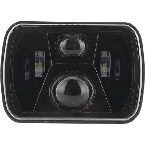 Projecteur LED carré 7 pouces haute luminosité pour Jeep Wrangler YJ 12‑24V (1/5)