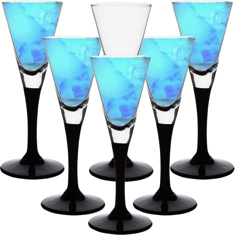 Set mit 6 Gläsern für Likör und Wodka (50 ml) ONYX