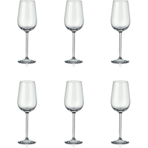 Lot de 6 Flûtes à Champagne et Prosecco en Verre Transparent 150 ml 4 x 4 x 19 cm - PANGIVO (1/4)