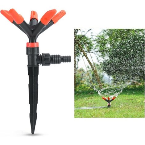 Rosvola Arroseur de jardin rotatif à 360 °, automatique, pour système d'arrosage de cour. (1/5)