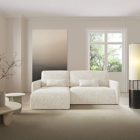3-Sitzer-Wende-Ecksofa mit Bettkasten Lazare Gebrochenes Weiß (1/5)