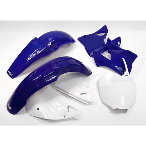 KIT DI PLASTICA UFO PER YAMAHA YZ 125 '00-'01, YZ 250 '00-'01 COLORE ORIGINALE (BIANCO/BLU) (YA300E999)