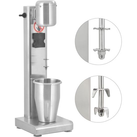 Milchshake-Mixer Edelstahl 1 L