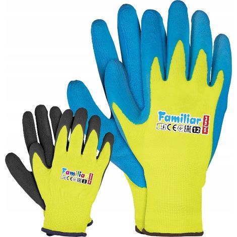 FAMILIAR Latexbeschichtete Arbeitshandschuhe Größe 9