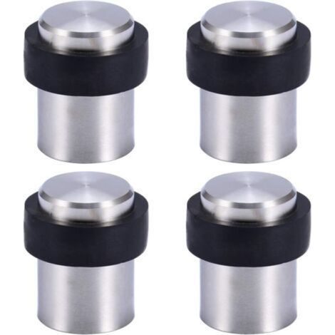 Tope de puerta de acero inoxidable de 1,8" (paquete de 4)