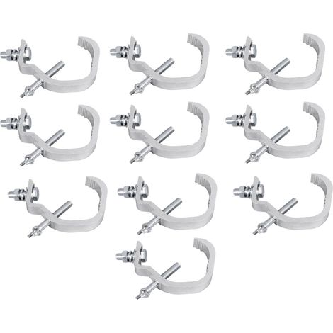 Lot de 10 crochets de fixation multifonctionnels en aluminium pour éclairage de scène et structures de concert (1/5)