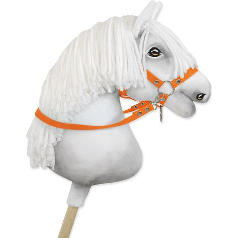 Rênes pour cheval de loisir - Orange (1/3)
