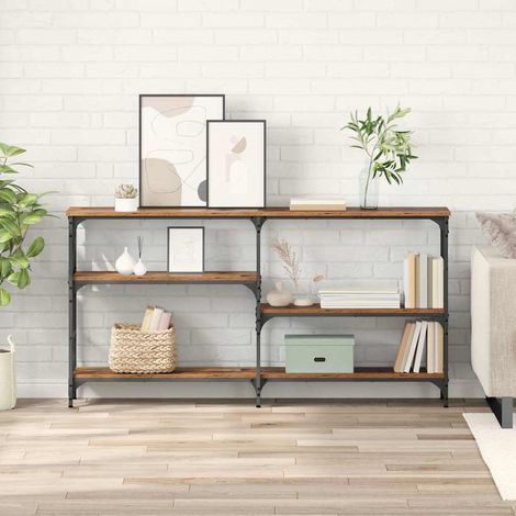 Console Table Old Wood 150 x 29 x 76.5 cm Engineered Wood vidaXL (1/5)