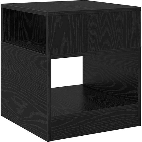 Maison Exclusive - Tavolino Rovere Nero 40,5 x 40 x 45 cm Legno multistrato