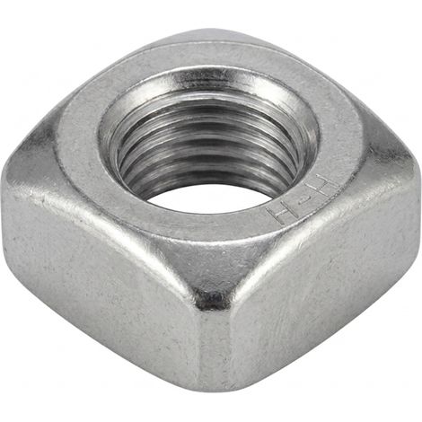 200 Ecrous Carrés M8 mm - DIN 557 - UNI 5597 - Inox A2 - D-Work (1/4)