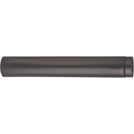 Tubo porcellanato per stufe a legna nero opaco ala smalto top - ø mm.150x250h.
