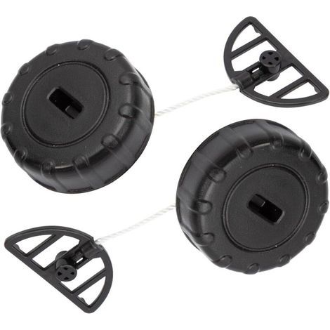 Lot de 2 Bouchons de réservoir d'huile pour Stihl 017 018 pour MS170 MS180 Bouchon d'essence Remplacement N° 1130 350 0500 Pièces de rechange pour tronçonneuse (1/5)
