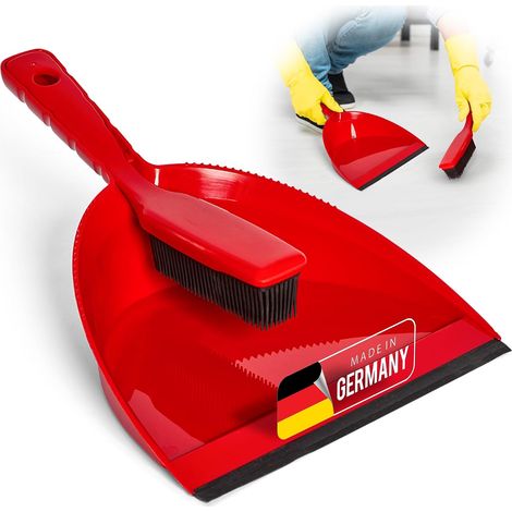 Balayette Rouge - Poils et Manche en Caoutchouc - Balayette en Silicone - Balai Antistatique (1/5)
