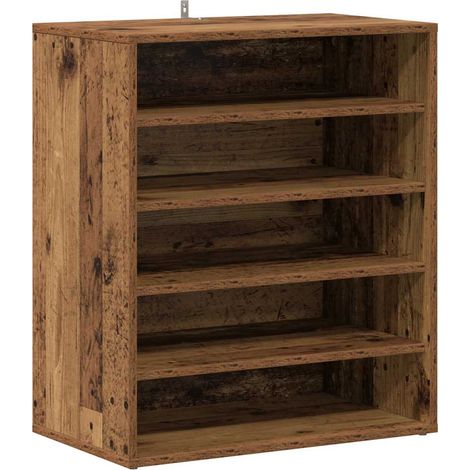 Maison Exclusive - Scarpiera Legno Vecchio 60x35x70 cm in Legno Multistrato