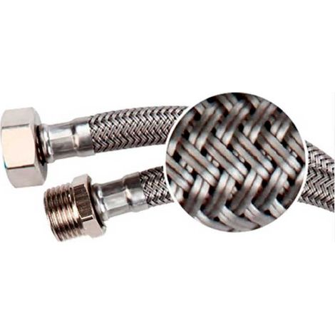 Latiguillo Polímero CGS M 1/2 - H 1/2 - FLEXITUB  Medidas  Accesorios Fontanería: 40 cm