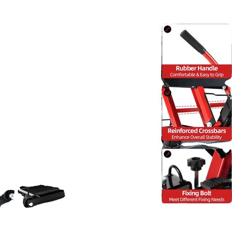 Cavalletto per moto, realizzato in acciaio resistente, altezza regolabile da 35,5 cm a 96,5 cm, capacità di carico di 680 kg, base stabile, compatibile con la maggior parte delle motociclette. (1/5)