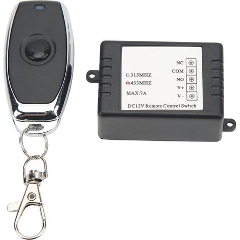 Interrupteur à distance 12 V CC, coupe-batterie, boîtier noir, format compact et portable, bouton unique, 7 A (1/5)