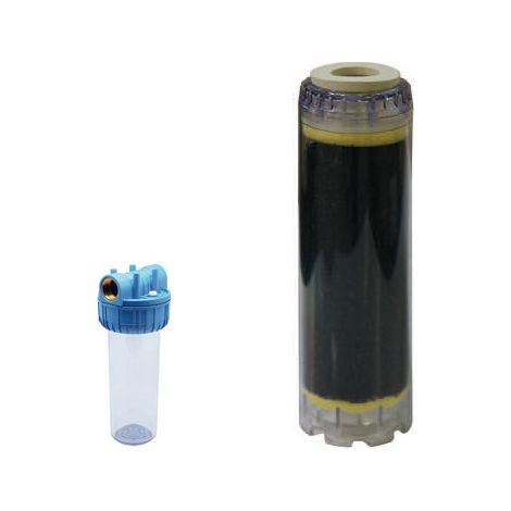 Cartucho de carbón activo de 25 cm para portafiltro de agua potable