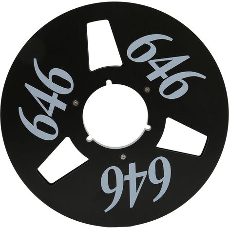 Universelle 1/4"-10-Zoll-Aufwickelspule aus Aluminiumlegierung – verformungsbeständig, geräuscharm, 3-Loch, schwarz, als Ersatzteil