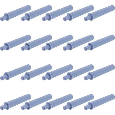 Amortisseurs de porte à fermeture douce, lot de 20, ferme-portes, amortisseurs de porte à fermeture douce adaptables pour portes de meubles, gris (1/5)