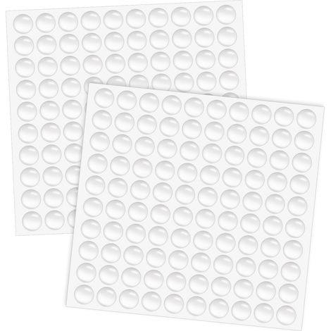 200 Pièces Patin Silicone Tanspaent, Tampon de Pote Autocollant, Amotisseu Pote Placad, Tampon Caoutchouc Pieds, Butées de Potection Pieds en Caoutchouc pou Pote Meubles