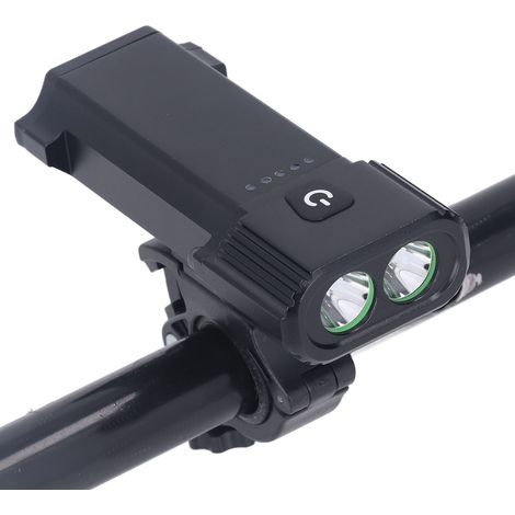 Phare de vélo LED rechargeable USB 2400LM étanche pour cyclisme nocturne extérieur (1/5)
