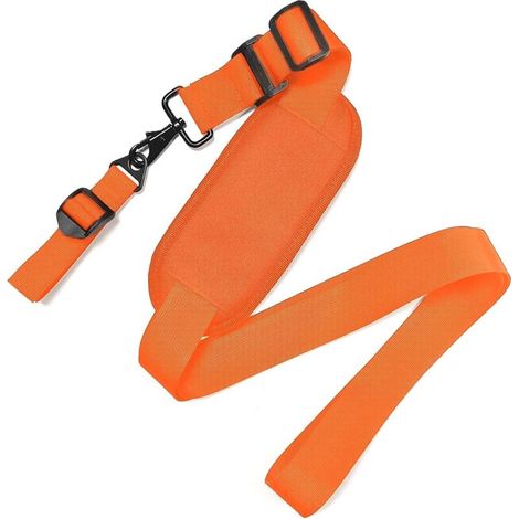 Sangle d'épaule réglable pour outils de jardin, ceinture de soutien orange pour débroussailleuse, taille-haie (1/5)