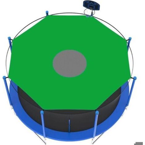 Housse protection trampoline 8 pieds 6 poteaux anti-UV déchirure