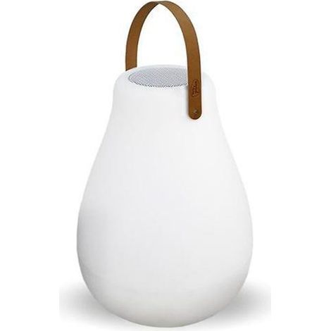 Outdoor Tischlampe Akku tragbar Bluetooth Lautsprecher H: 37 cm RGBW Farbwechsel dimmbar kabellose Außenleuchte Party Garten Balkonlampe (1/5)
